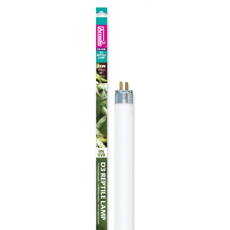 Arcadia T8 UVB爬蟲燈管 森林型 T8 6% UVB 750mm 25W