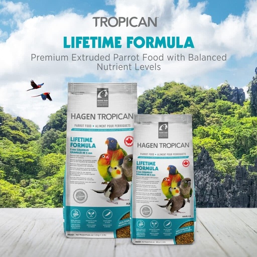 Tropican 鸚鵡日常主食配方 2mm 820g
